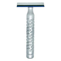 The Goodfellas' Smile, The Styletto Shadow V2 (Blue) Aluminum Double Edge Safety Razor, Uniquely Engineered Neutral Blade Gap Makes Shaving Easier, Closer and Smoother - Made in Italy