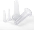 BWESOO 4Pcs Transparent Massage Cupping Set Silicone Mini Facial Cups Face Massager Helper Skin Care Neck Back Eyes Massaging Cup Safe to Use, Don't Worry About Burns Health Care Products