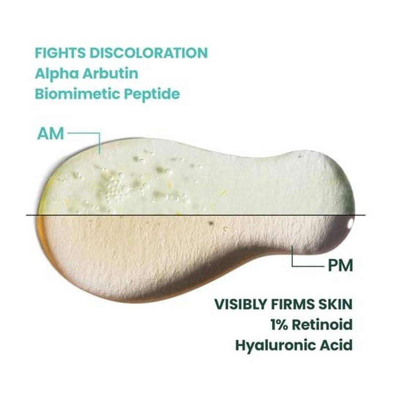 Urban Skin Rx® Youthhero AM/PM 2-In-1 Dual-Formula Day & Night Facial Serums, Improves Discolorations & Sun Damage, Supports Elasticity, Reduces Rough Texture, Fine Lines & Wrinkles, 1 Fl Oz Total
