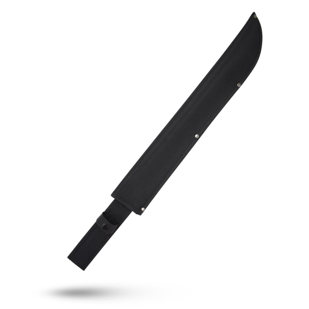 Snake Eye Tactical Full-Tang Machete – Heavy Duty Fixed Blade Survival Tool with Reinforced Nylon Sheath for Camping, Hunting, and Bushcraft