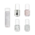 Dazzle Dry Mini Kit 4 Step System - Heartbreaker, a cool dove gray. Full coverage, cream. (5 Piece Kit / 5 Manicures)