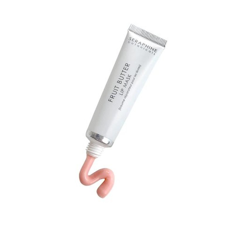 Seraphine Botanicals Lip Mask - Restorative Overnight Gel Balm for Dry Lips | Instant Hydration & Softness, 0.51oz