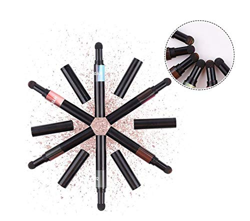 XICHEN 6 colors/set Air Cushion Nail Powder Pen Holographic Nails Powder with Mirror Effect, Manicure cushion magic pen, Laser Phantom Series Magic Mirror Powder