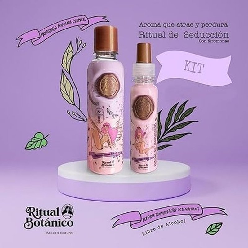 Ritual Botanico Combo Ritual de Seduccion | Mantequilla Corporal 240 ML & Termo Protector 120 ML