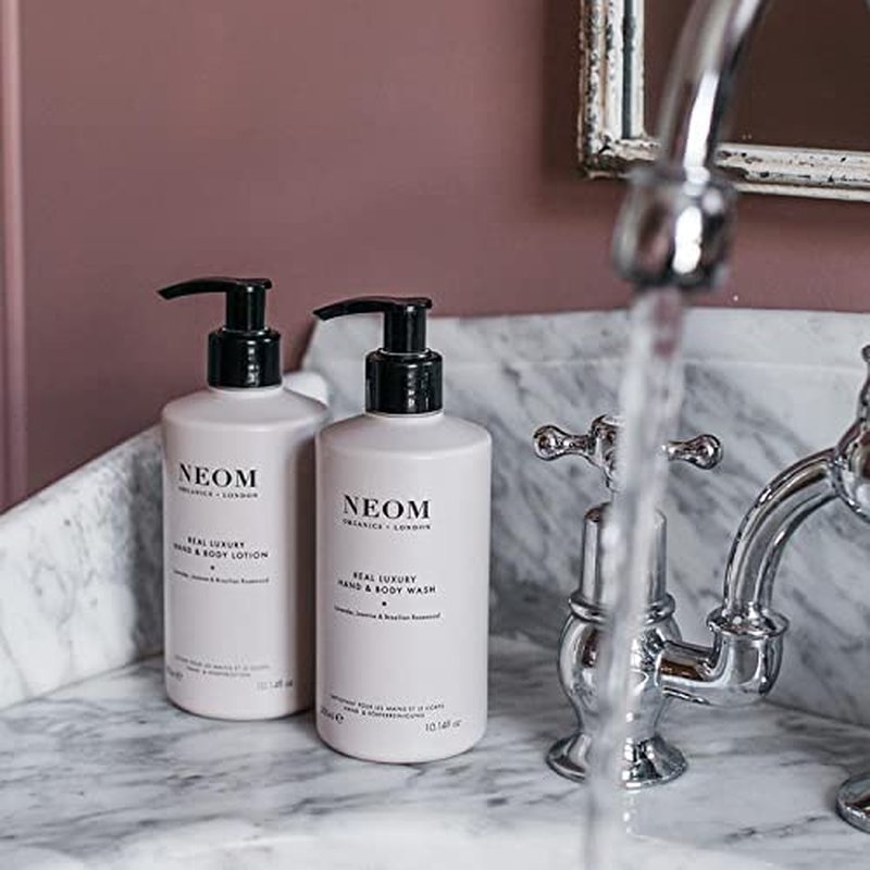 Neom – Luxury Hand & Body Wash | Lavender, Jasmine & Sandalwood | Gently Cleanses & Softens | 300ml