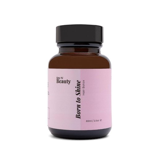 Say Hi Beauty BORN TO SHINE | Intensive Treatment for Deep Shine, Hydration, and Damage Control and Prevention. With Hyaluronic Acid 2.0 Oz