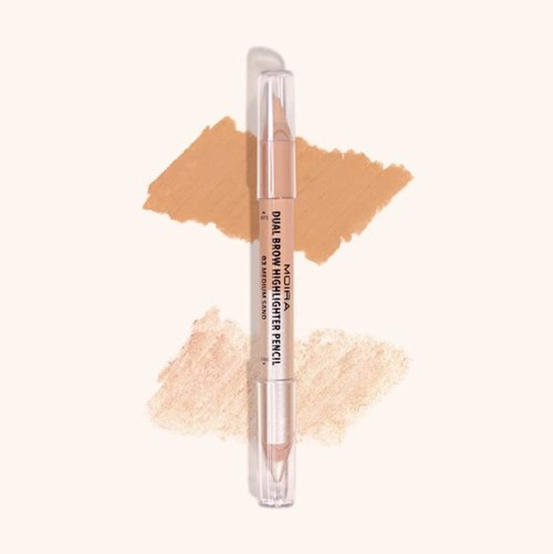 Skiennix Dual Brow Highlighter Pencil - Enhance Your Brows with Precision | Medium Sand Shade