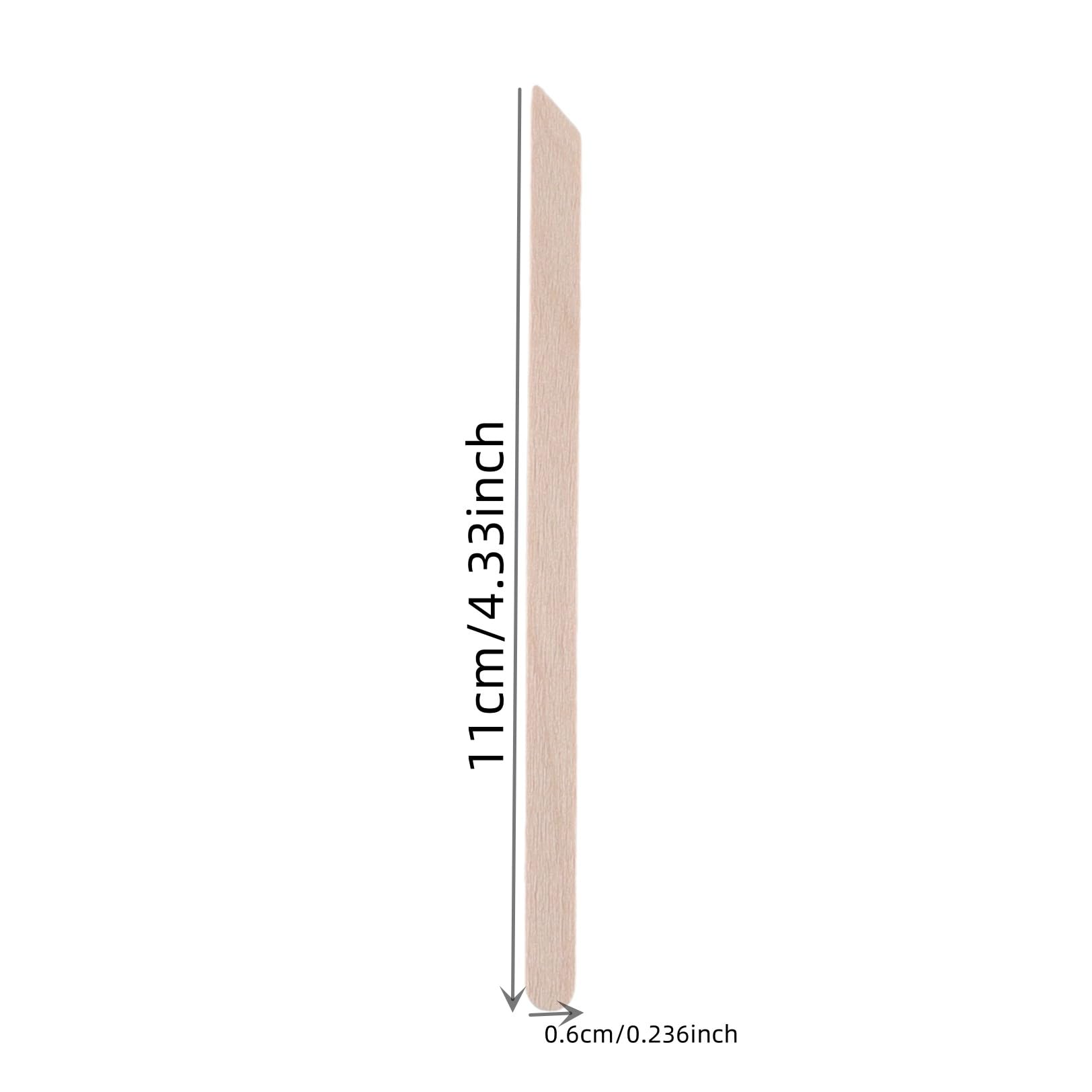 500pcs Small Wood Waxing Stick,Small Popsicle Sticks,Eyebrow Wax Sticks Waxing Wooden Body Hair Removal Applicator,Paint Stirrer, Art Projects and Craft Wood Stick