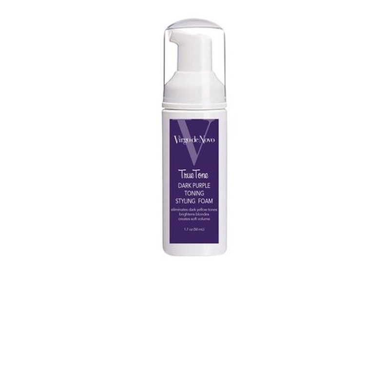 True Tone Dark Purple Toning Foam - Brightens Blondes & Eliminates Brassy Tones - 1.7 oz