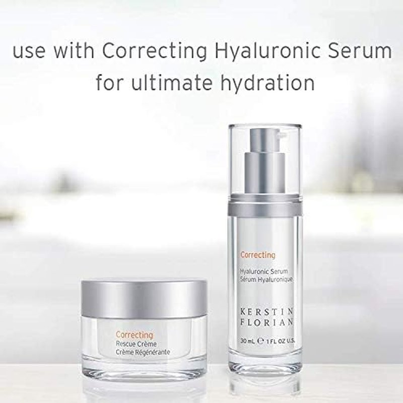 Kerstin Florian Rescue Creme - Hydrating Face Moisturizer for Dry Skin | Boosts Collagen & Reduces Wrinkles | 1.7 fl oz