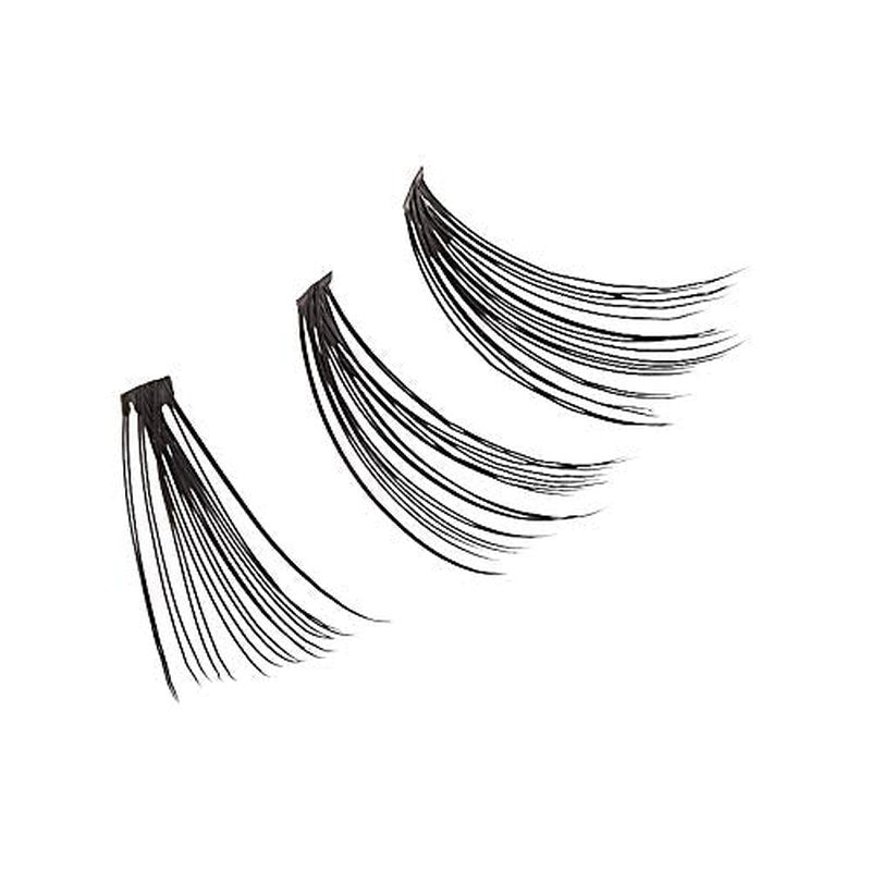 i•ENVY 20D Extension Cluster Individual Lashes (Long, 2 Pack) Flat Root Seamless Application Perfect for DIY Lash Extension