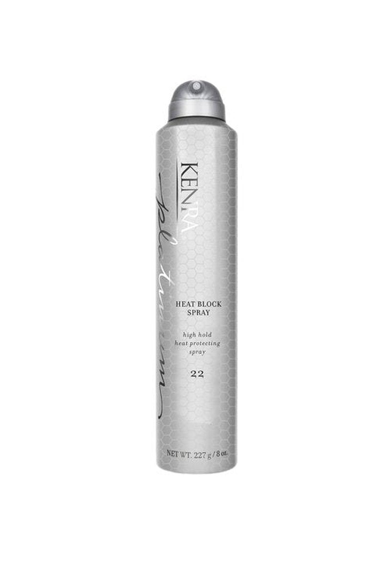 Kenra Platinum Heat Block Spray 22 - Ultimate Heat Protection Hairspray | High Hold for All Hair Types