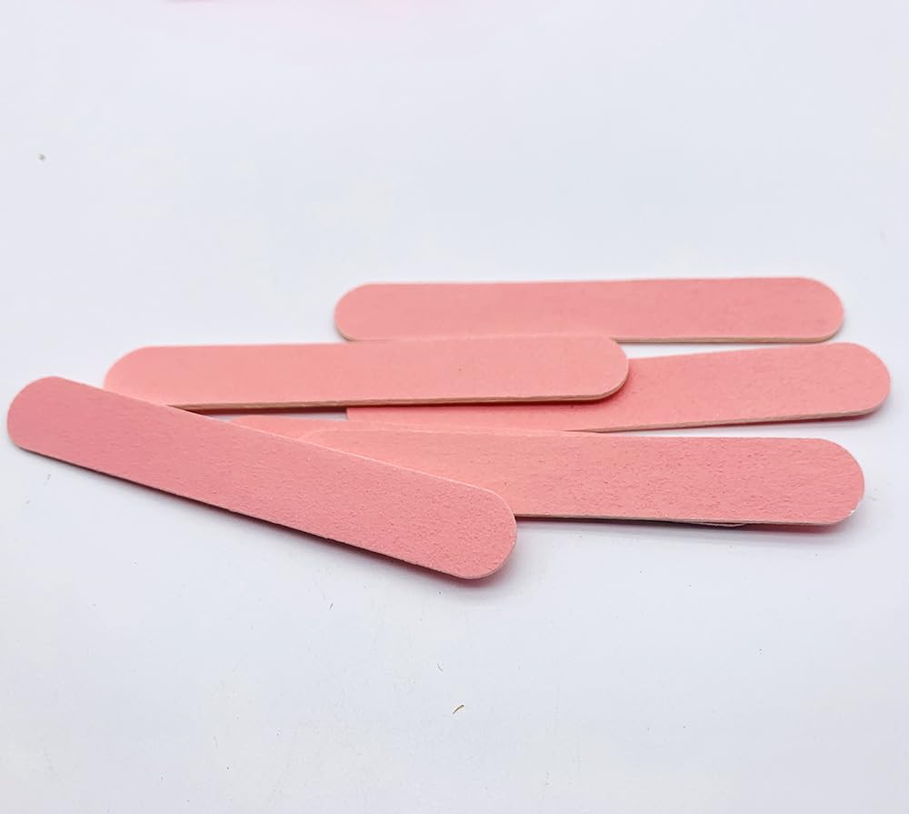 100 Set Press On Nail Tool Kit, Including 100pcs Mini Nail Buffer, 100pcs Nail File, 100pcs Nail Stick, 100pcs OPP Bag, Disposable Manicure Kit for Nail Salon Home