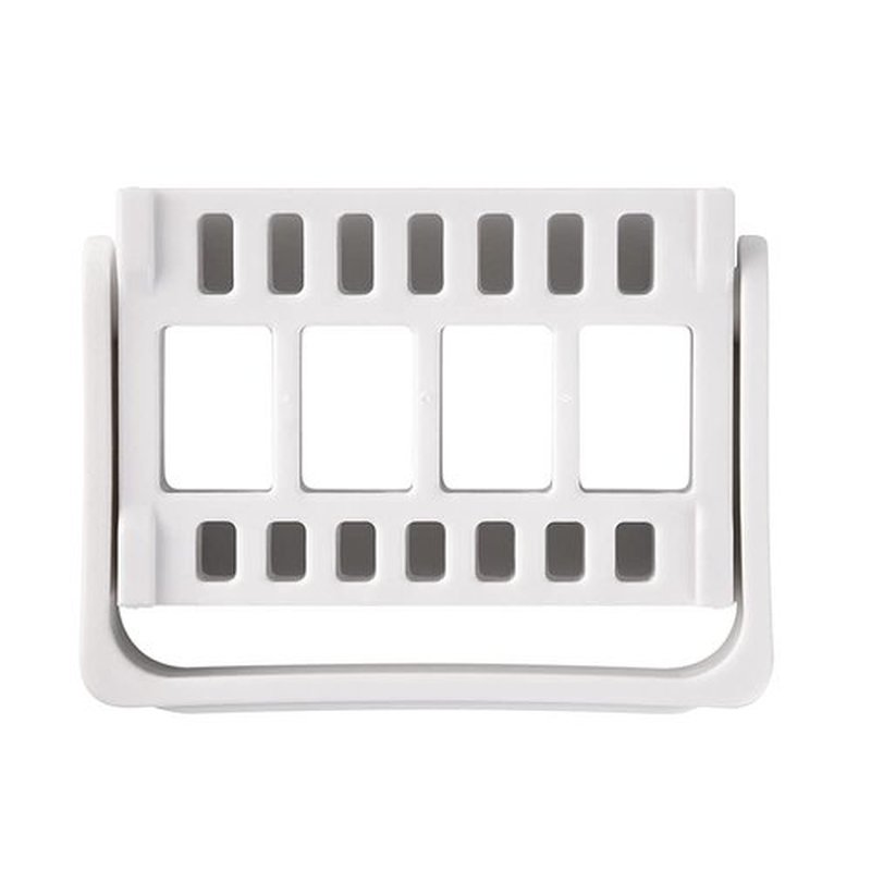 KADS 8 Pcs Ceramic Nail Drill Bits Set and 16 Holes Nail Drill Bits Holder Display Milling Cutters for Electric Manicure Drill Machine Manicure Gel Polish Remover (8 Ceramic Bits + White Holder)