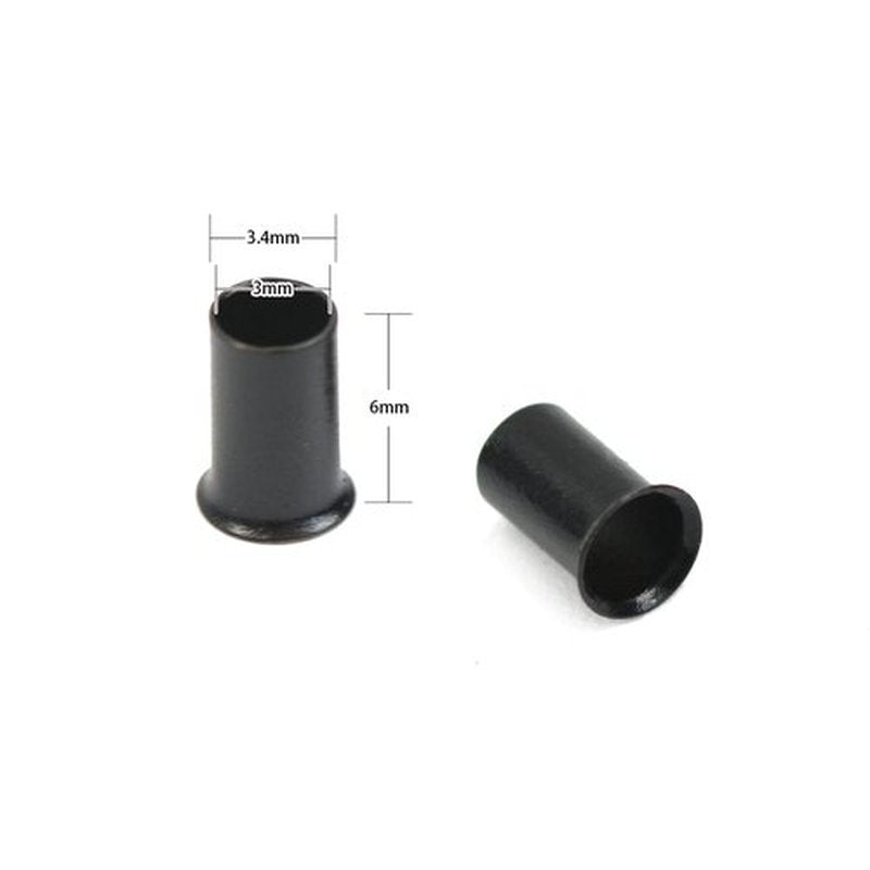 1000 Pcs 3.4 mm Micro Rings Links Beads Non-Silicone Copper Tubes Microlink Beads for Hair Extensions (Black)