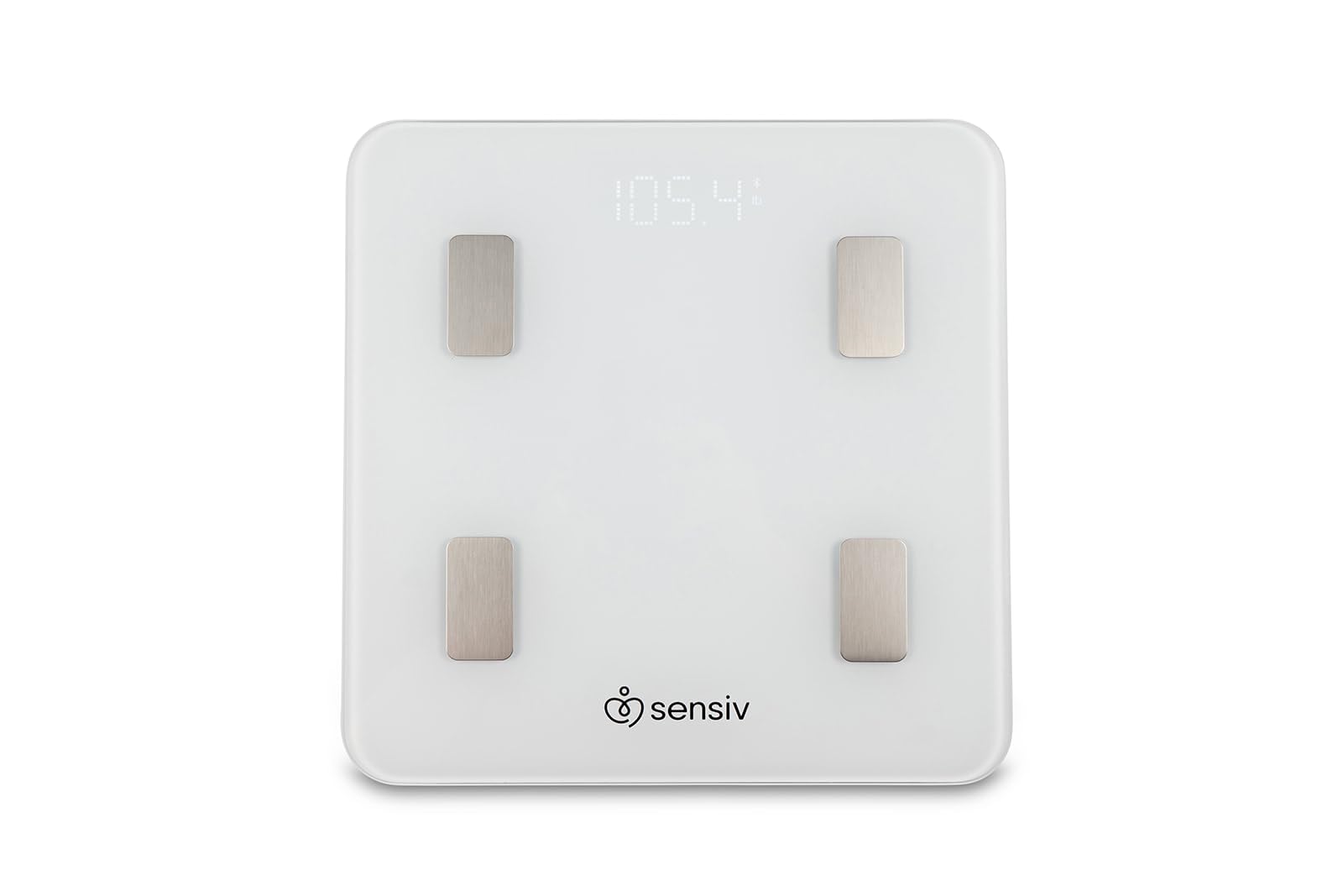 Sensiv Body Analyzer Bluetooth Smart Scale - Tracks and Records 10 Measurements - User-Friendly, app - Sleek, Stylish Design
