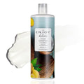 Enjoy Holistic D-Lux Shampoo - Deep Nourishing Treatment for Thick, Coarse & Curly Hair - Ultimate Softness, Shine & Detangling - Sulfate & Paraben Free - Tropical Coconut & Ginger Scent - 33.8 Fl Oz