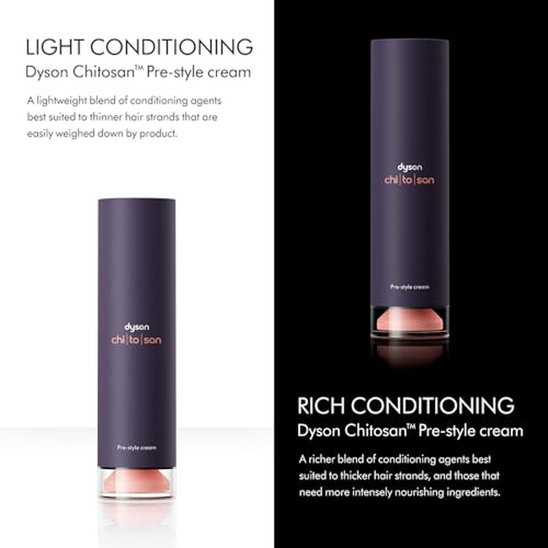 Dyson Chitosan™ Pre-style cream, Straight to Wavy, Light Conditioning, 100ml