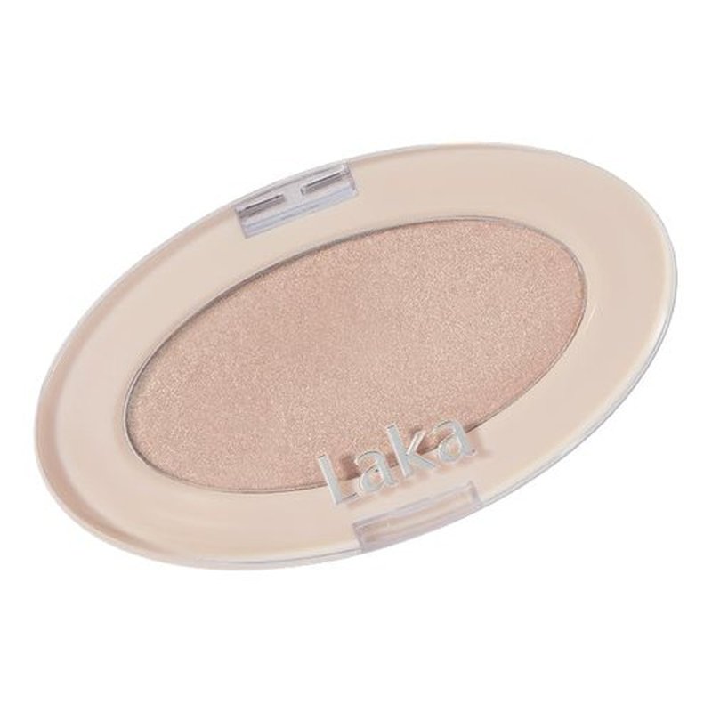 Laka Dream Beam Highlighter, 2.8g/0.09oz, Hydrating Powderwith Hyaluronic Acid & Chamomile for Radiant, Long-Lasting Glow, Glass Skin, K-Beauty (#01 Natural Beam)
