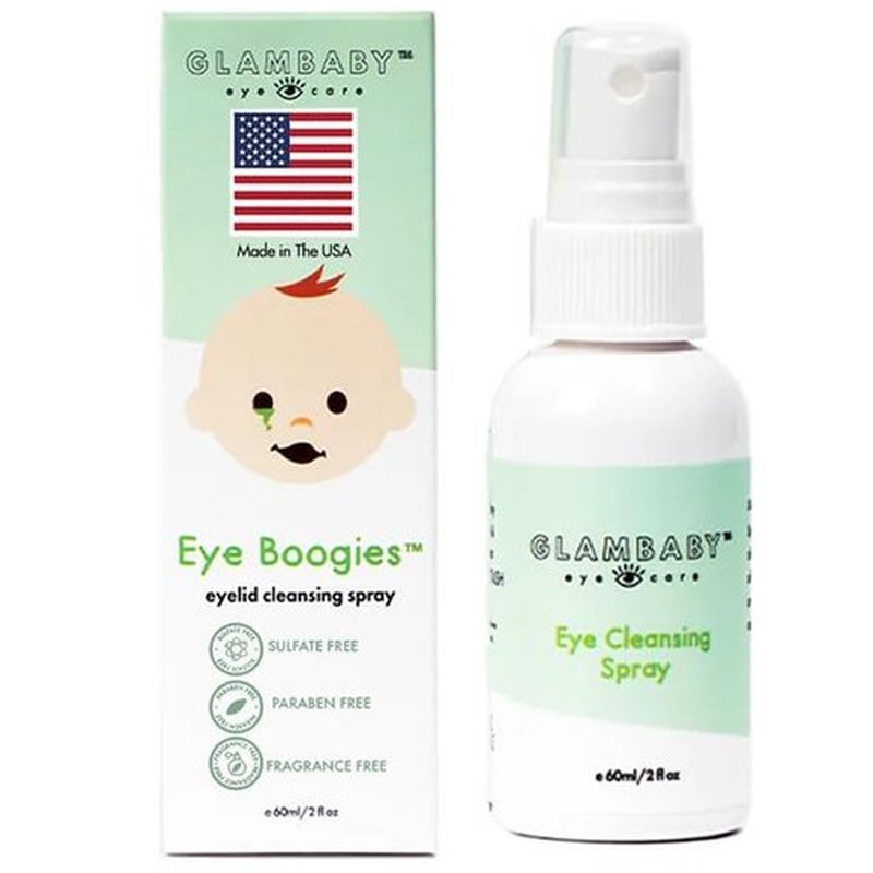 GlamBaby Eye Boogies™ Child Eyelid Cleanser Spray | Gentle Lid & Lash Hygiene | Wipe-Free Formula, Non-Toxic & Tear-Free for Kids (1 Pack)