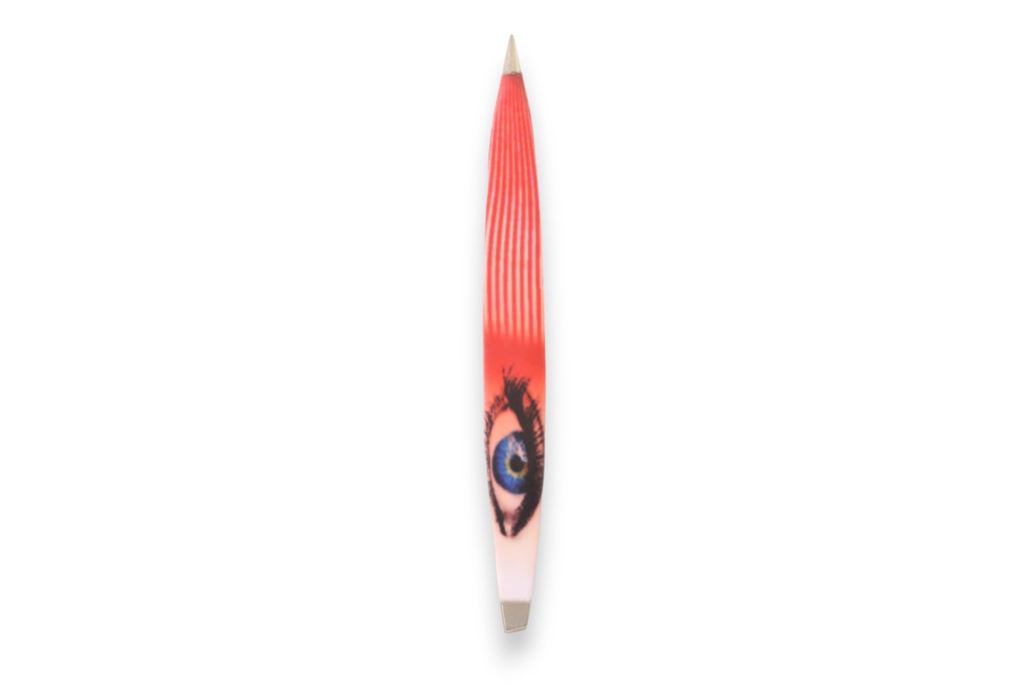 Z-Tweeze Professional Stainless Steel Dual Ended Precision Tweezers - Eye Spy Collection (Red)