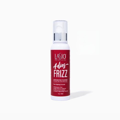 Lasio Adios Frizz Heat Protectant & Styling Spray - Eliminates Frizz, Adds Shine & Moisture | 4oz/118ml