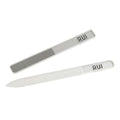 Rui Smiths CarbonConscious Glass Nail File & Nano Glass Buffer Set for Shiny Manicure Grooming - Reusable, Comes with Protective Cases