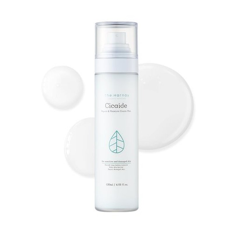 The HARNAY Cicaide Cream Mist 3.38 fl. oz | Korean Hydrating & Soothing for Stressed Skin | Makeup Prep & Setting Spray | 24-Hour Moisture Boost | K-Beauty Makeup Artist Pick