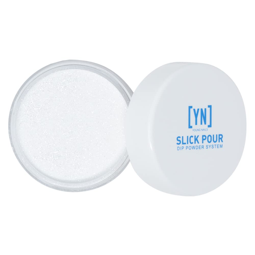Young Nails SlickPour Dip Powder - Extended Wear Dip Powder Nail Color for use with SlickPour System Prep, Base, Activator & Top Coat, Fortified with Calcium & Vitamin E, Flash & Burn, 15g