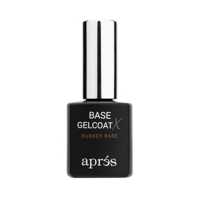 APRÉS Base Gelcoat X - 15ml - Scratch Resistant Rubberized Soft Gel Nail Polish Soak Off Base Coat | 2024 Edition