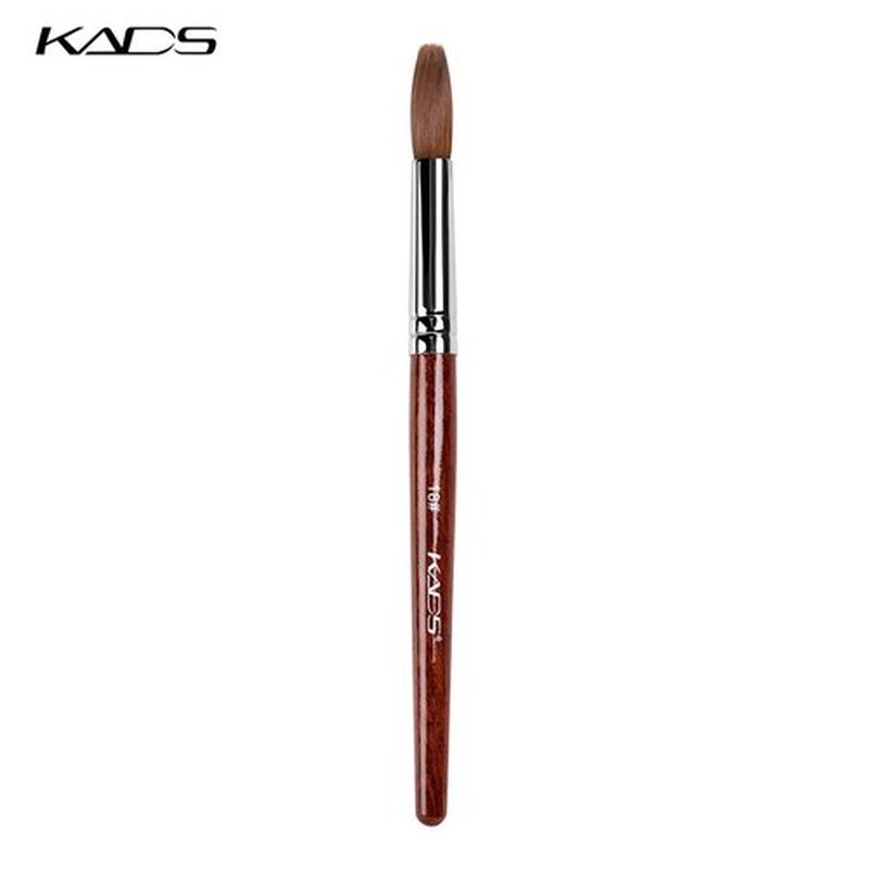 KADS Kolinsky Sable Acrylic Nail Art Brush Red Wood Pen Nail Brush for Nail Art Manicure Tool (18#)