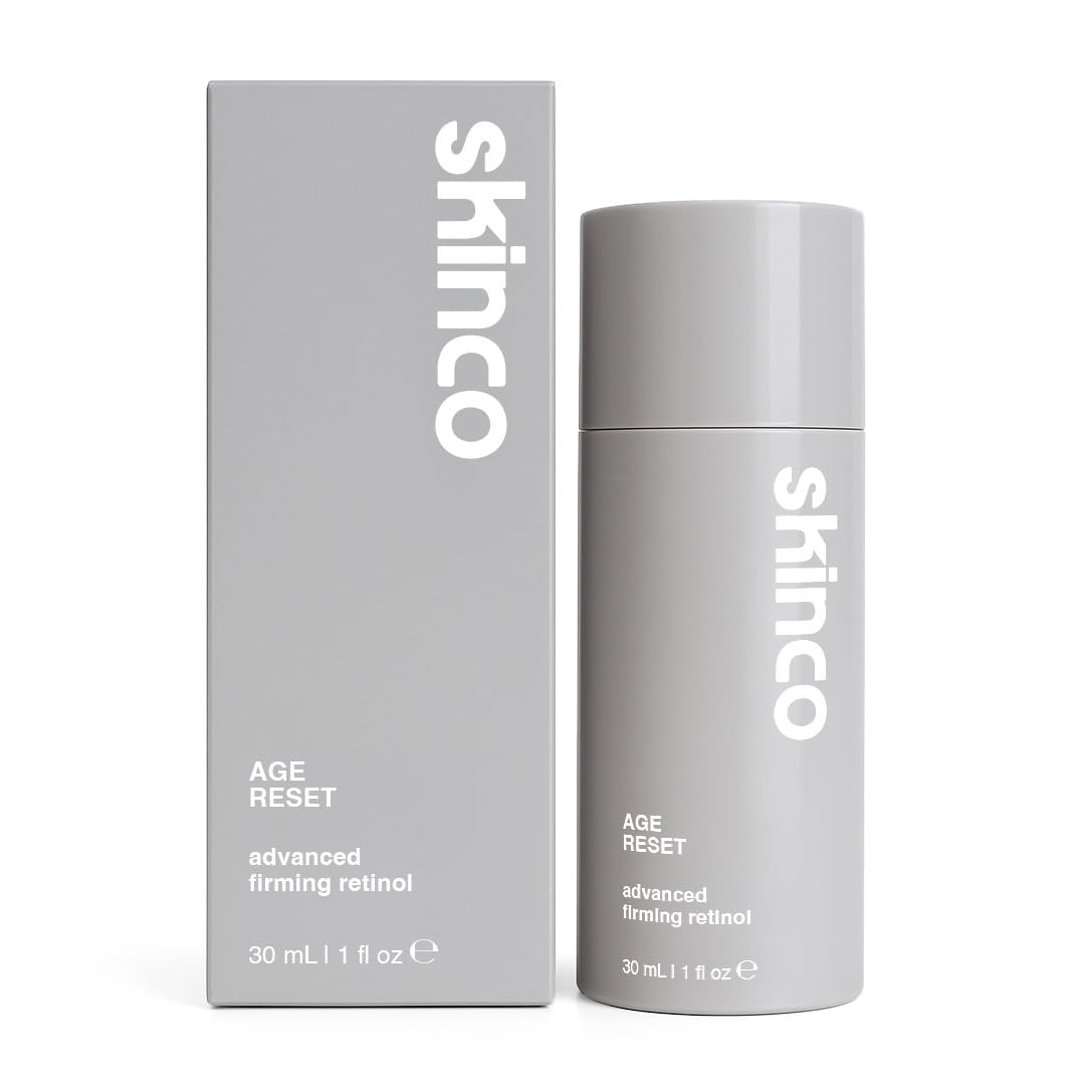 Skinco Age Reset Advanced Retinol Serum – Professional Strength Formula with Hyaluronic Acid, Vitamin E & Botanical Extracts | Smooths Fine Lines, Firms & Brightens Skin (1 fl oz)