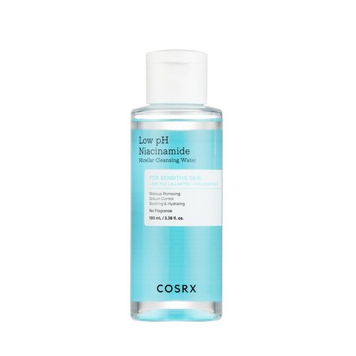 COSRX Low pH Niacinamide Micellar Cleansing Water - Gentle Facial Wash for Sensitive Skin | 3.38 fl. oz.