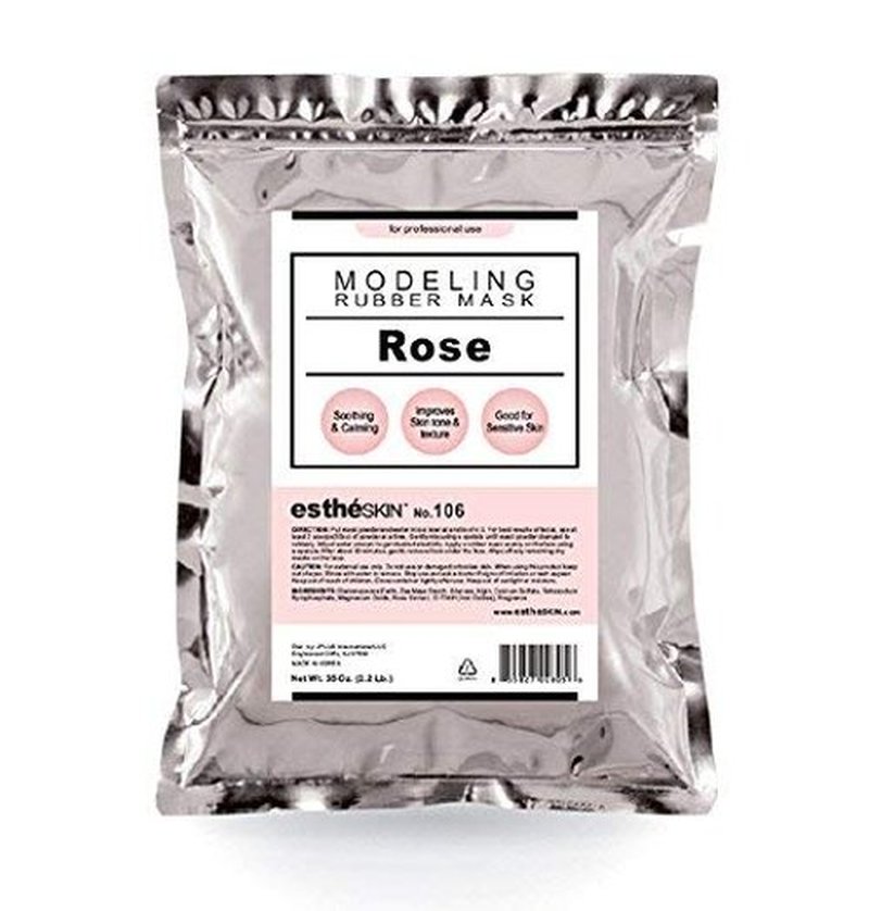 estheSKIN No.106 Rose Peel Off Type Modeling Rubber Mask Powder for Facial Skin Care Treatment, 35oz