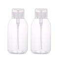 2Pcs 500ml (16.9oz) Nail Polish Remover Pump Bottle Dispenser Empty Push Down Pump Dispenser Bottle with Flip Top Cap for Nail Polish and Makeup Remover, Clear