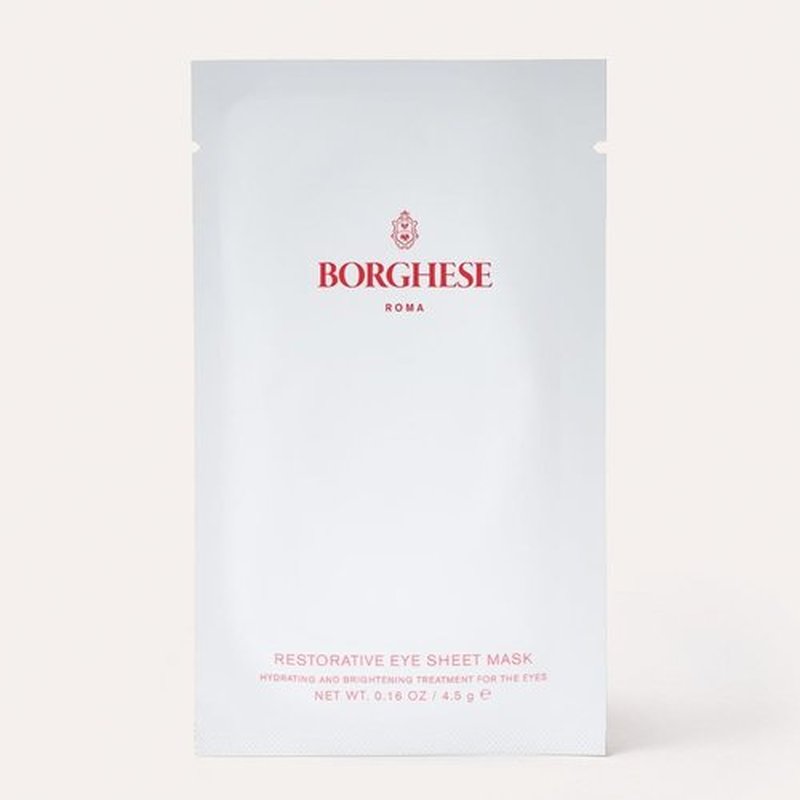 Borghese Restorative Eye Sheet Masks - Nourishing and Brightening Under Eye Treatment Masks, 6 Pairs