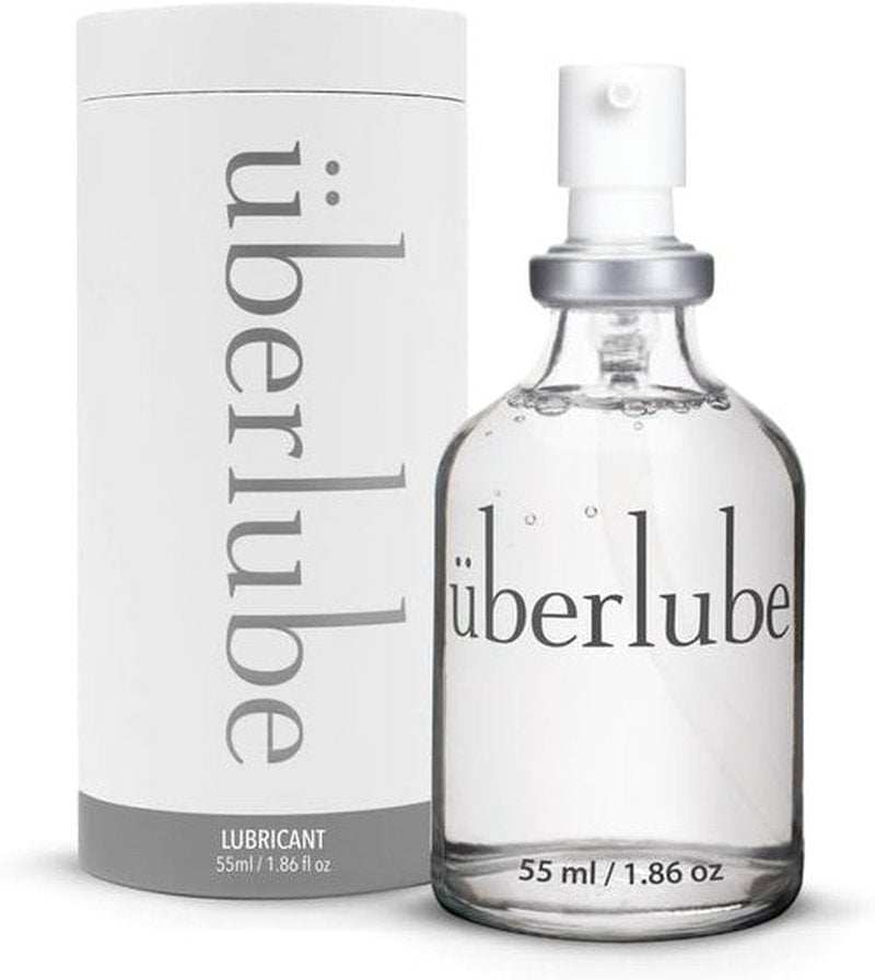 Uberlube Premium Silicone Lube - Unscented, Long-Lasting & Waterproof Personal Lubricant | 1.86 Fl Oz.
