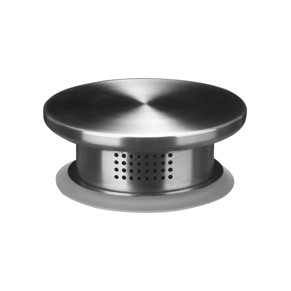 Housoutil Stainless Steel Carafe Lid Replacement for Glass Water Pitcher Leak-Resistant Cover with Dual Drain for Cold Beverage and Tea Pitchers