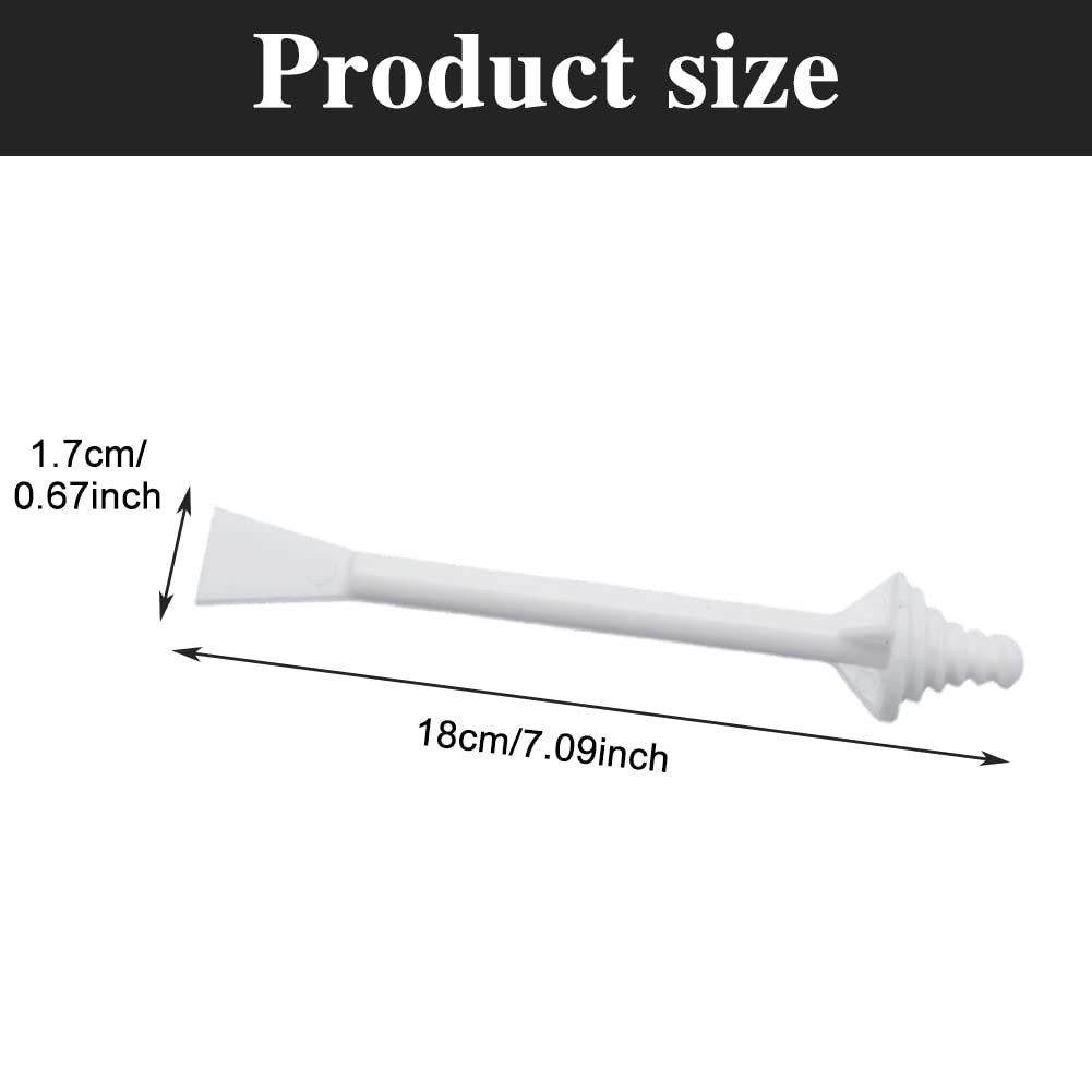 60pcs Nose Wax Applicators, Nose Wax Sticks, N-ose Hair W-ax Applicators, W-ax Sticks Applicator, for Nostril Cleaning and N-ose Hair Removal, Available for Men and Women(White,SIZE:60pcs)