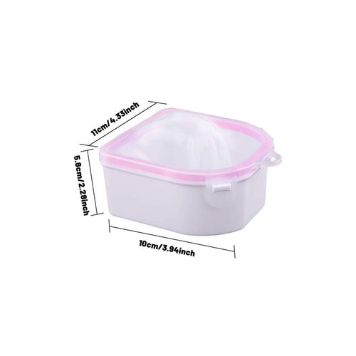 Nail Soaking Bowl Art Polish Remove Wash Soaker, Nail Soak Off Bowl Tray Manicure Nail Spa Tool (2 Pack)