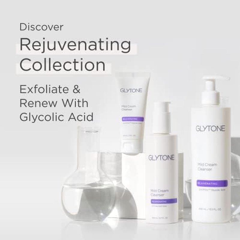 Glytone Mild Gel Cleanser - Exfoliating Face Wash for Normal/Combination Skin - 4.7% Glycolic Acid - 6.7 fl. oz.