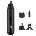 Cqxfsgr Ear and Nose Hair Trimmer Clipper for Men Women, USB Rechargeable Professional Painless Eyebrow & Facial & Ear & Nose Hair Trimmer, LED Display Dual Edge Blades for Easy Cleansing
