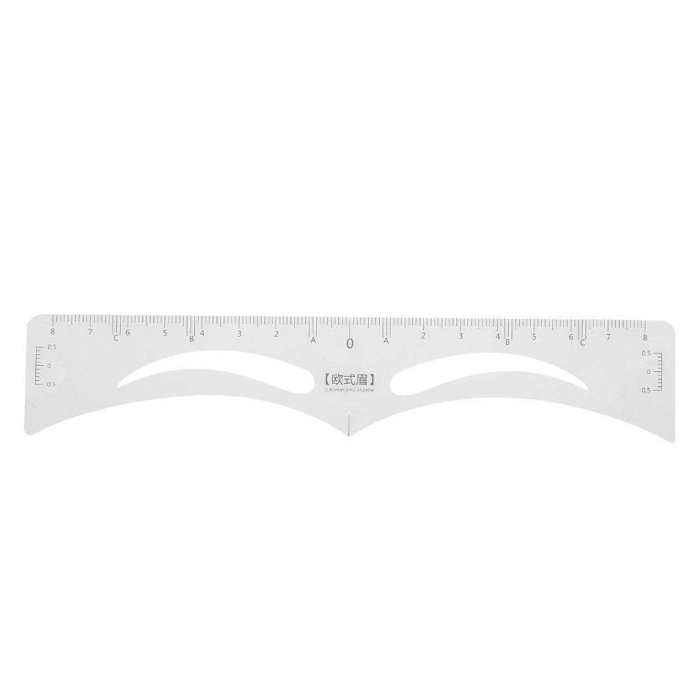 50PCS Disposable Eyebrow Ruler Stickers – Eyebrow Measuring Tool Stencils for Microblading, Shaping & Symmetry, Adhesive Guide for Beginners & Pros
