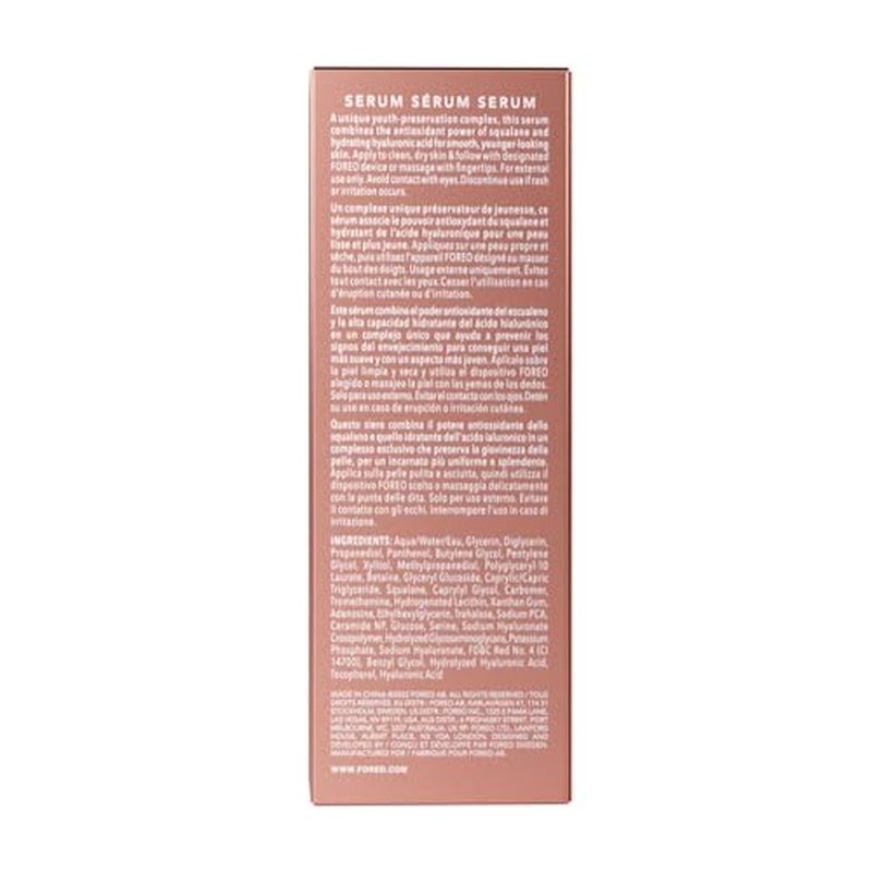FOREO SUPERCHARGED Serum 2.0 – Conductive Skincare Gel – Hyaluronic Acid & Squalane – Vegan – Clean Formula – 1 fl.oz