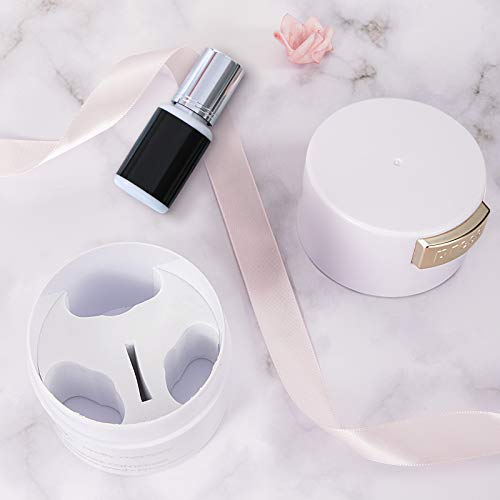 "N/A" Pretty memory Glue Storage Container Eyelash Extensions Sealed Lash Glue Holder Adhesive Tank Jar Stand Lash Artists Tool, White