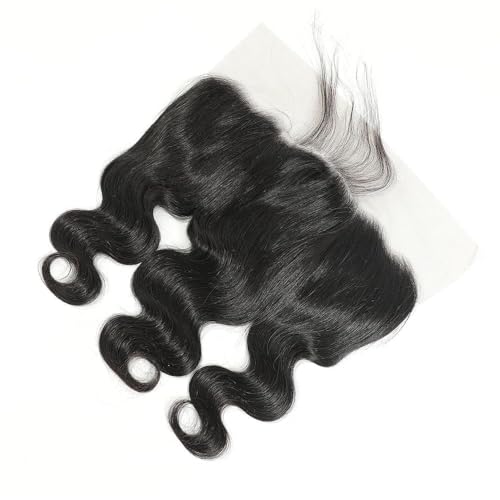 13x6 HD Lace Frontal Only, Body Wave Ear to Ear HD Lace Frontal Human Hair Pre Plucked Natural Hairline (13x6 Lace Frontal-Body Wave, 16 Inch)