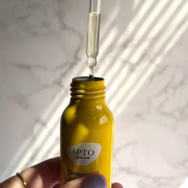 APTO Turmeric Oil w/Rosemary: Brightening & Moisturizing Facial Oil for Skin that's Glassy, Plump & Glowing, 2 fl. oz.