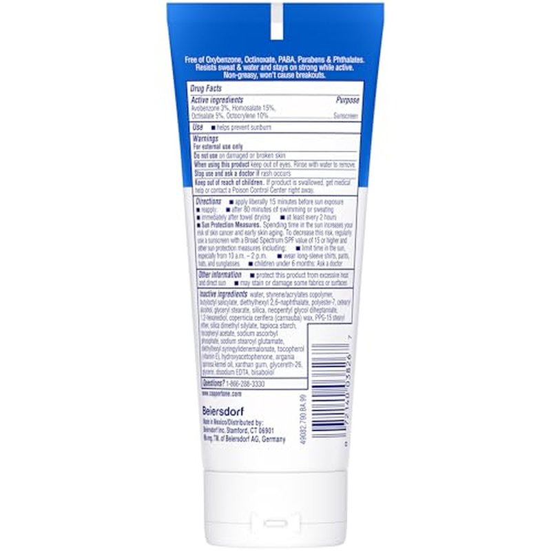 Coppertone Sport Face Sunscreen Lotion SPF 60+, Water Resistant Sunscreen with Broad Spectrum SPF 60+, Lightweight and Breathable, 2.5 Fl Oz Tube