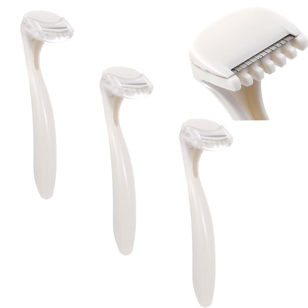 Mini hair scraper - Precision Bikini & Underarm Razor with Ergonomic Handle, Smooth Skin, Travel-Friendly Design for Sensitive Areas, Painless Hair Removal, Easy to Clean (3 Pcs)