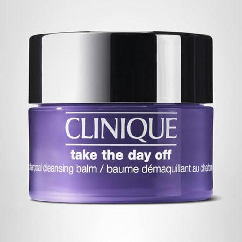Clinique Take The Day Off Charcoal Cleansing Balm Makeup Remover | Dissolves Makeup and Sunscreen | For Dry Combination to Oily Skin Types, 1 Ounce